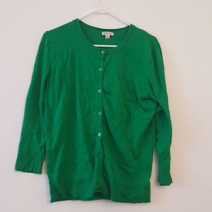 NWOT Green Cardigan